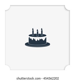 Birthday cake icon.