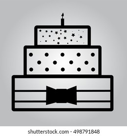 Birthday cake icon