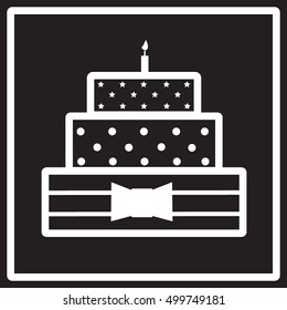 Birthday cake icon