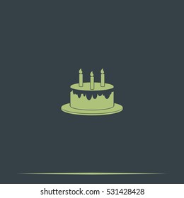 Birthday cake icon.