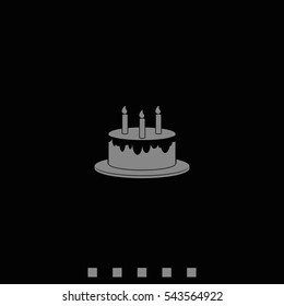 Birthday cake icon.