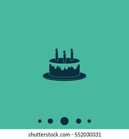 Birthday cake icon.