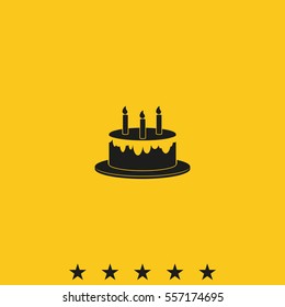 Birthday cake icon.