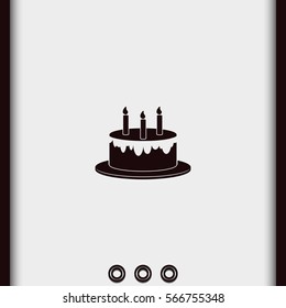 Birthday cake icon.