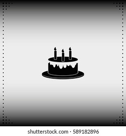 Birthday cake icon.