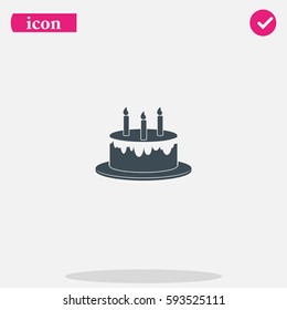 Birthday cake icon.