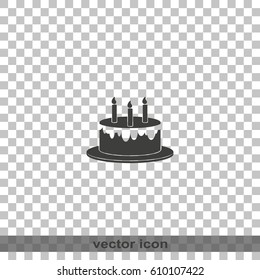 Birthday cake icon.