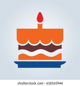 Birthday cake icon