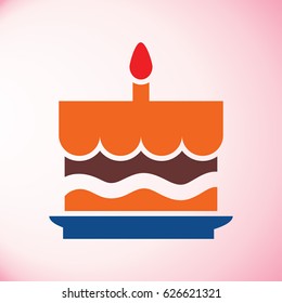 Birthday cake icon