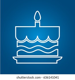 Birthday cake icon