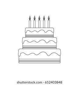 birthday cake icon
