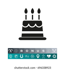 Birthday cake icon