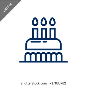 Birthday cake icon