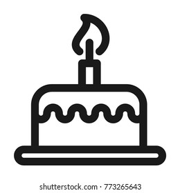 Birthday cake icon