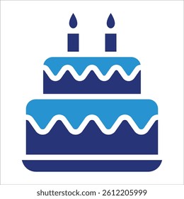 Birthday Cake Icon Element For Design