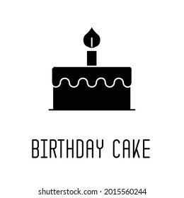 Birthday cake icon. Birthday Party elements. vector illustration.