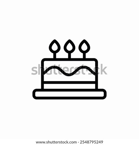 birthday cake icon sign vector