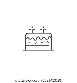 Birthday cake icon symbol vector illustration