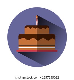 Birthday Cake Icon - Icon of cake in various styles for website, user interface, and graphic design projects.