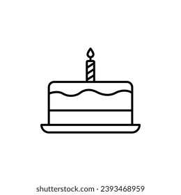 Birthday Cake icon vector design templates simple and modern