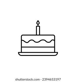 Birthday Cake icon vector design templates simple and modern