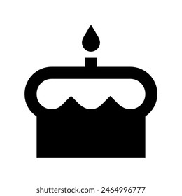 Birthday cake icon vector design in eps 10