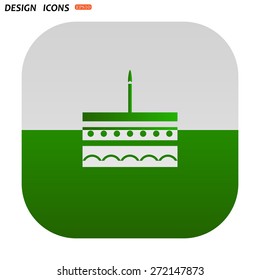 birthday cake icon. icon. vector design