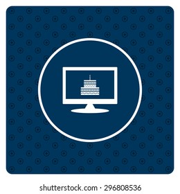 birthday cake icon. vector design