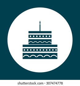 birthday cake icon. icon. vector design