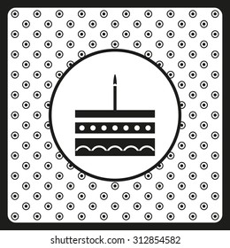 birthday cake icon. icon. vector design