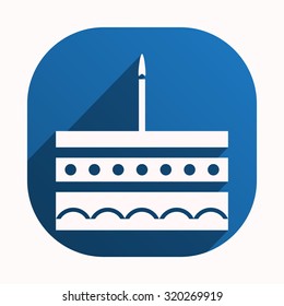 birthday cake icon. icon. vector design