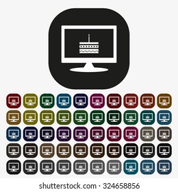 birthday cake icon. icon. vector design
