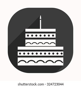birthday cake icon. icon. vector design