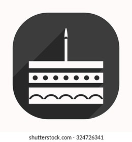 birthday cake icon. icon. vector design