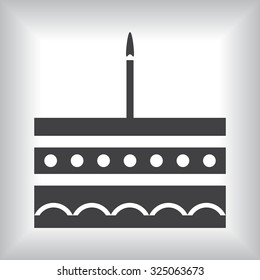 birthday cake icon. icon. vector design