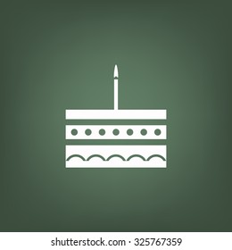 birthday cake icon. icon. vector design