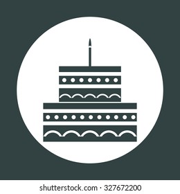 birthday cake icon. icon. vector design