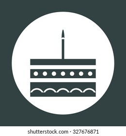birthday cake icon. icon. vector design