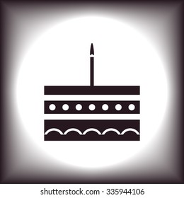 birthday cake icon. icon. vector design