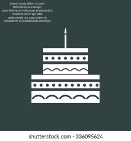 birthday cake icon. icon. vector design