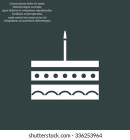 birthday cake icon. icon. vector design