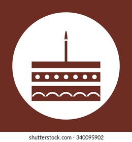 birthday cake icon. icon. vector design