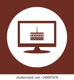 birthday cake icon. icon. vector design