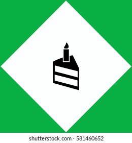 Birthday cake  icon Vector design.