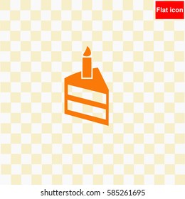 Birthday cake  icon Vector design.