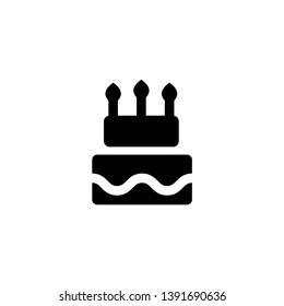 birthday cake icon vector illustration