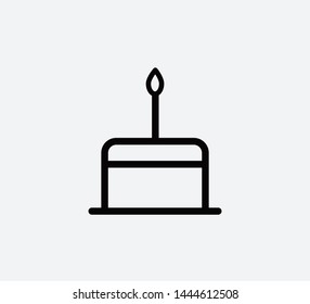 Birthday cake icon vector illustration