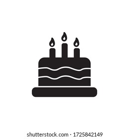 Birthday Cake Icon Vector Illustration