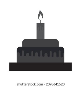 birthday cake icon vector illustration
