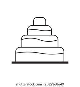 birthday cake icon vector illustration design